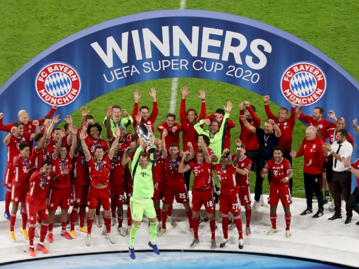 FOTO: Bayern Munchen Juara Piala Super Eropa Untuk Kedua Kalinya