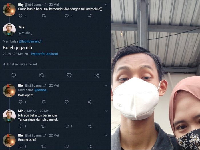 Bermula dari Balas Cuitan di Twitter, Dua Orang Ini Resmi Pacaran, Netizen Iri