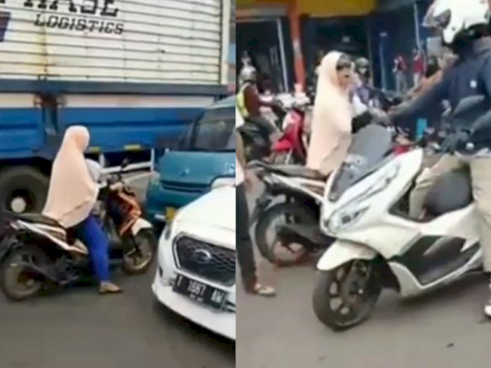 Video Wanita Marah Karena Ditegur Akibat Lawan Arah saat Macet, Netizen: Emak-emak Dilawan