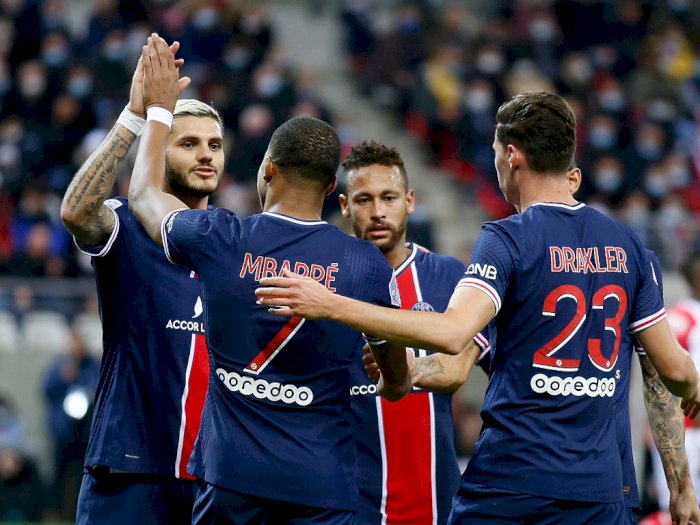 FOTO: Liga Prancis: Icardi Bawa PSG Menang 2-0 Atas Reims