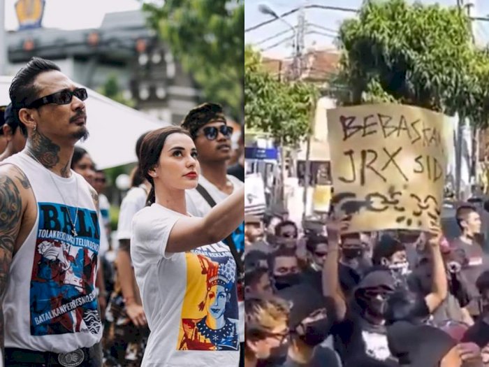Nora Alexandra Unggah Video Demo Tuntut Kebebasan Jerinx SID di 20 Kota, Ini Penampakannya