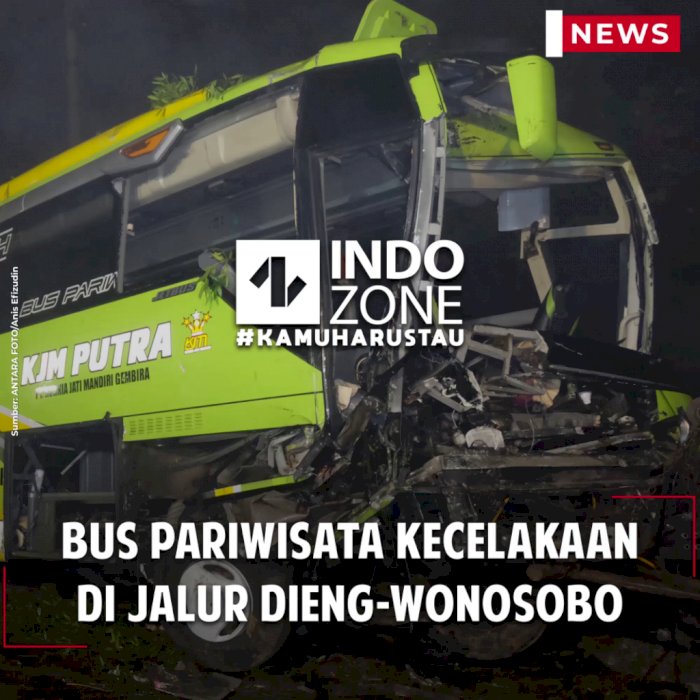 Bus Pariwisata Kecelakaan di Jalur Dieng-Wonosobo