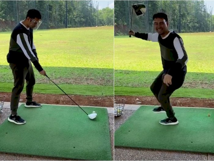 Sudah Bergaya Kece, Ending Main Golf Raffi Ahmad Malah Bikin Ngakak
