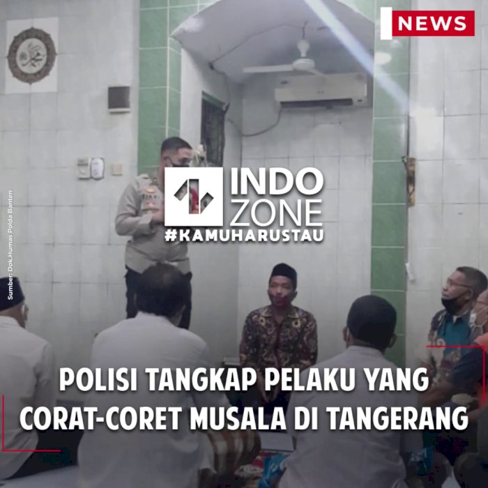 Polisi Tangkap Pelaku yang Corat-coret Musala di Tangerang