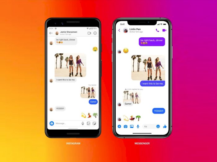 Facebook Mulai Gabungkan Fitur Direct Message di Instagram dengan Messenger