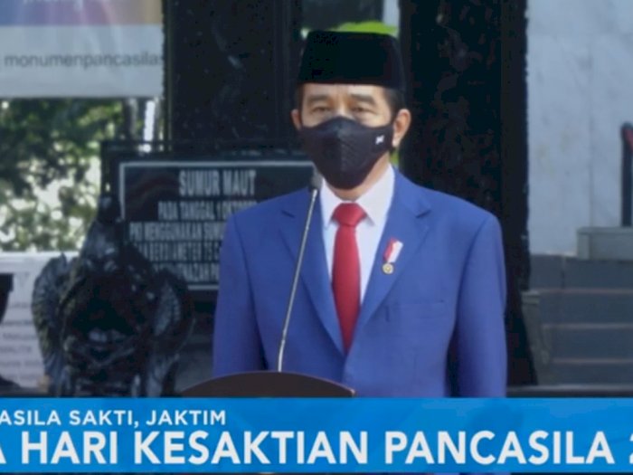 Jokowi Pimpin Upacara Peringatan Hari Kesaktian Pancasila di Lubang Buaya