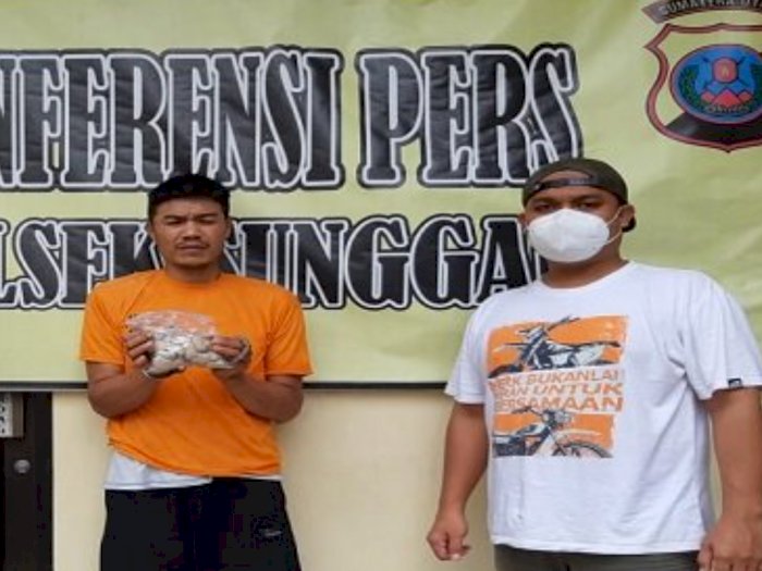 Polisi Menyamar, 40 Paket Ganja Gagal Diedarkan di Sunggal