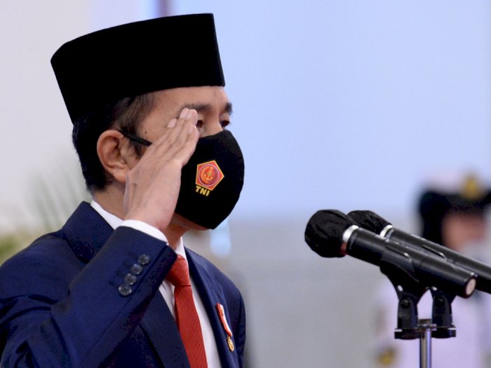 FOTO: Presiden Pimpin Upacara HUT Ke-75 TNI
