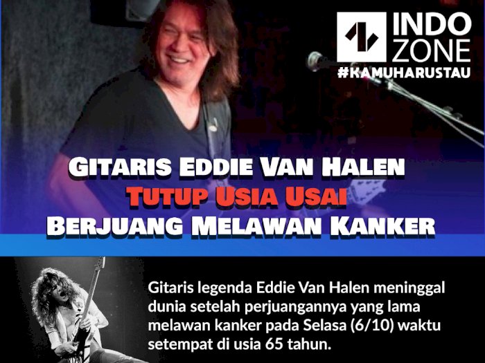 Gitaris Eddie Van Halen Tutup Usia Usai Berjuang Melawan Kanker