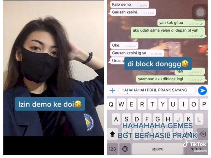 Izin Ikut Demo via Chat, Cewek Ini Malah Diblokir Pacarnya 