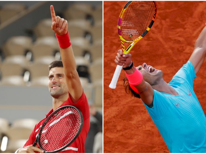 FOTO: Prancis Terbuka 2020: Djokovic Tantang Nadal di Final