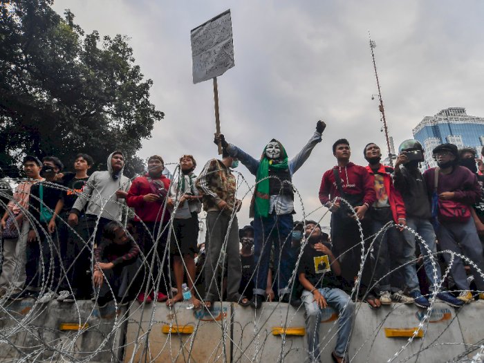 33 Motor Ditinggal Pemiliknya Pasca Demo Omnibus Law di Jakarta