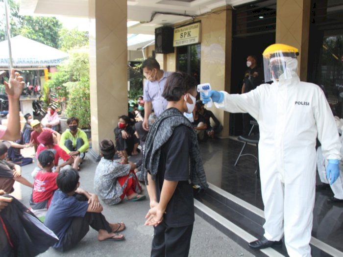 Dari 1.377 Pendemo yang Diamankan di Jakarta, 47 Orang Reaktif Corona