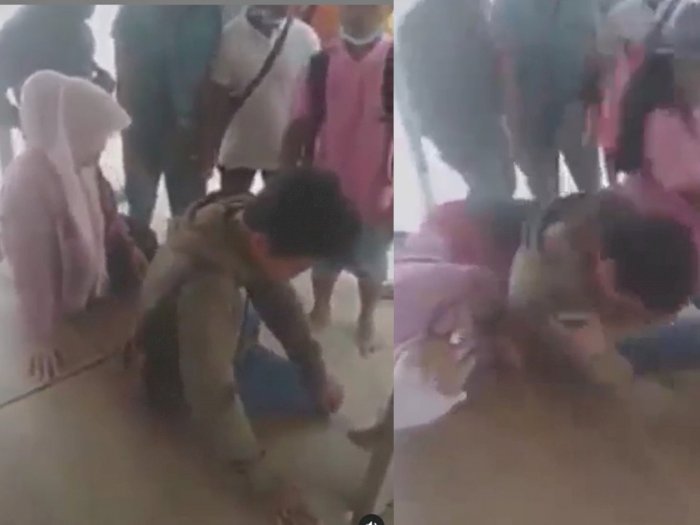 Video Suami di Madura Pukuli Istri dan Pria Selingkuhannya, Ditonton Warga