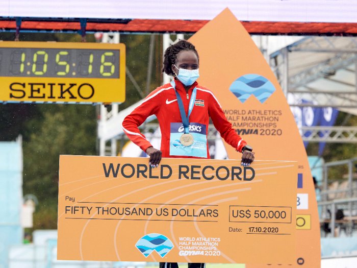 Pelari Kenya Jepchirchir Pecahkan Rekor Dunia "Half Marathon" Putri