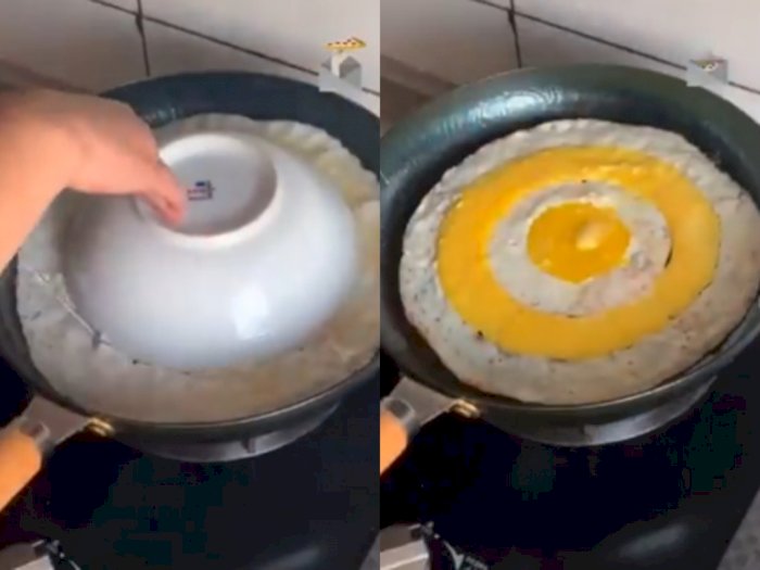 Membuat Telur Seperti Papan Target Panahan