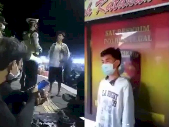 Viral Pemuda yang Ngamuk Gegara Diingatkan Pakai Masker Oleh Polisi, Berujung Minta Maaf