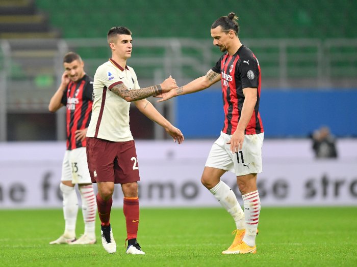 FOTO: Liga Italia, Milan Bermain Imbang 3-3 Melawan AS Roma