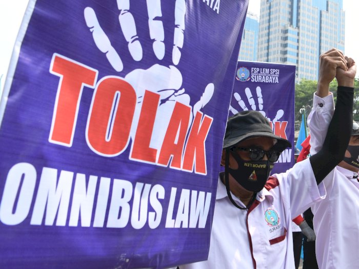 Protes Omnibus Law dan Upah Tak Naik 2021, Buruh di Sumut Gelar Demo 2 November 