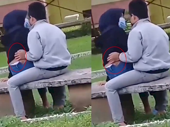 Video Pasangan Berzina di Taman Ahmad Yani Magelang, Cipokan Sambil Angkat Baju Si Cewek
