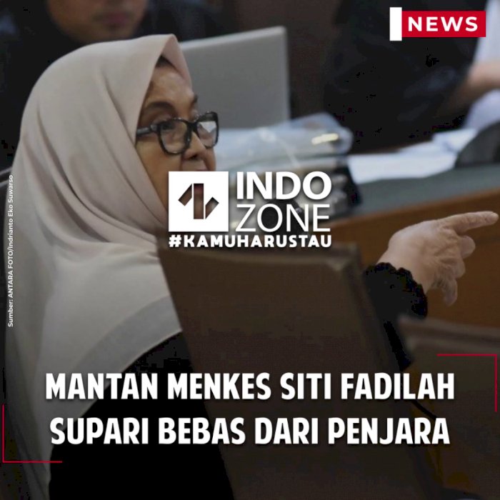 Mantan Menkes Siti Fadilah Supari Bebas dari Penjara