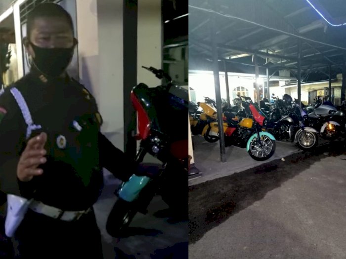 Wow! Buntut Pengeroyokan Dua Anggota Intel TNI, 14 Unit Moge Mewah Parkir di Kantor Polisi