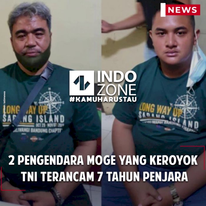 2 Pengendara Moge yang Keroyok TNI Terancam 7 Tahun Penjara