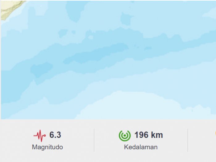 Gempa 6,3 M Guncang Maluku
