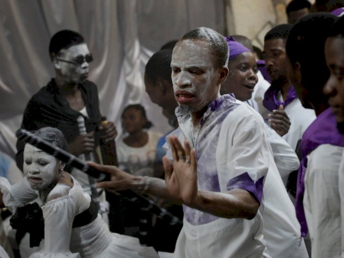 FOTO: Perayaan Hari Kematian 'Fet Gede' di Haiti