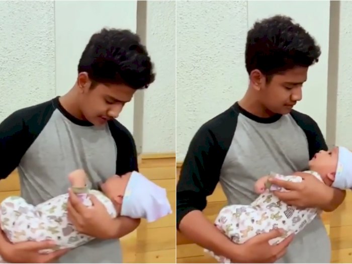 Syakir Daulay Sukses Tenangkan Bayi Nangis dengan Lantunan Shalawat, Netizen: Ayah Idaman
