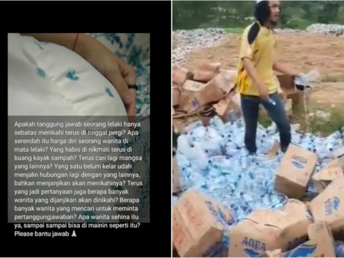 POPULER: Curhat Istri Ditinggal Suami saat Hamil & Ratusan Botol Air Mineral Dihancurkan