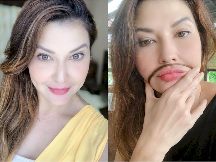 Tampil dengan 'Kumis' Warna Pirang, Tamara Bleszynski Dipuji Cantik oleh Netizen