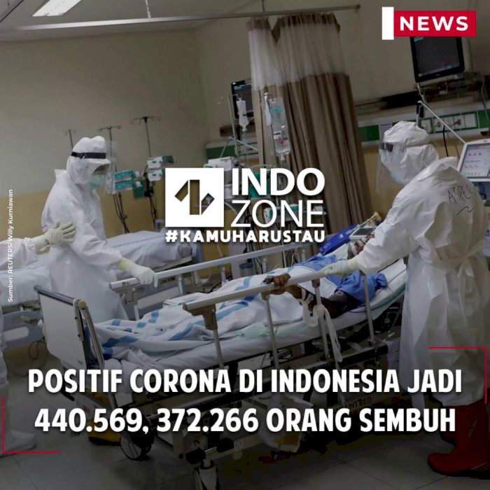 Positif Corona di Indonesia Jadi 440.569, 372.266 Orang Sembuh