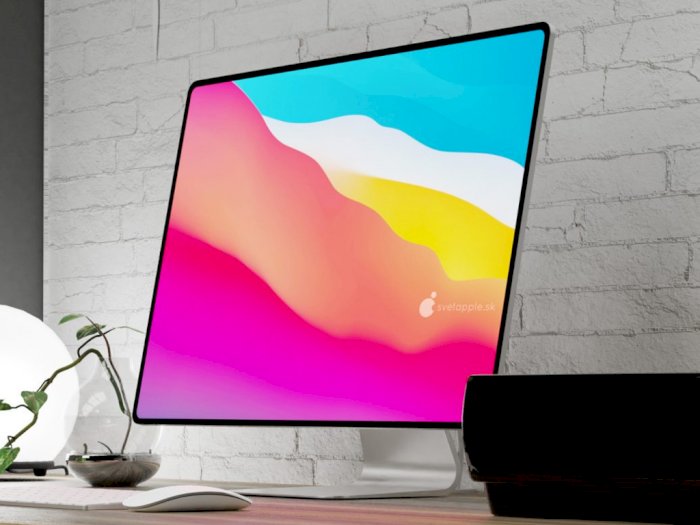 Seperti Ini Konsep Render iMac 2021 dengan Prosesor Apple Silicon Baru
