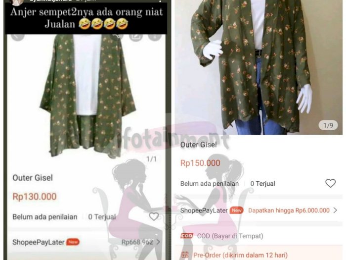 Baju Kimono di Video Syur Mirip Gisel Dijual di Olshop, Harganya Mulai Rp130 Ribuan