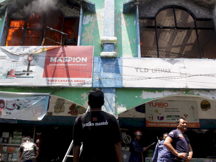 FOTO: Kebakaran di Pasar Larangan Sidoarjo