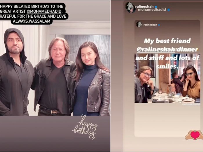Ucapkan Selamat Ulang Tahun ke Ayah Gigi Hadid, Raline Shah Dapat Balasan Emoticon Cinta