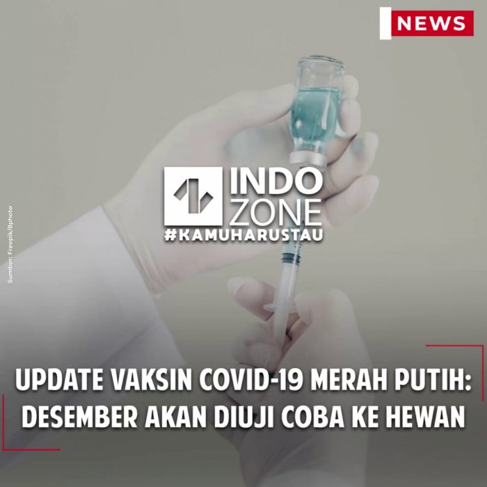 Update Vaksin Covid-19 Merah Putih: Desember akan Diuji Coba ke Hewan