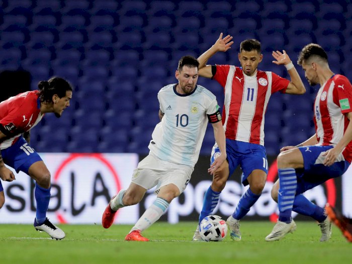 Imbang Lawan Paraguay, Argentina Perpanjang Rekor Tak Terkalahkan, Gol Messi Dianulir VAR