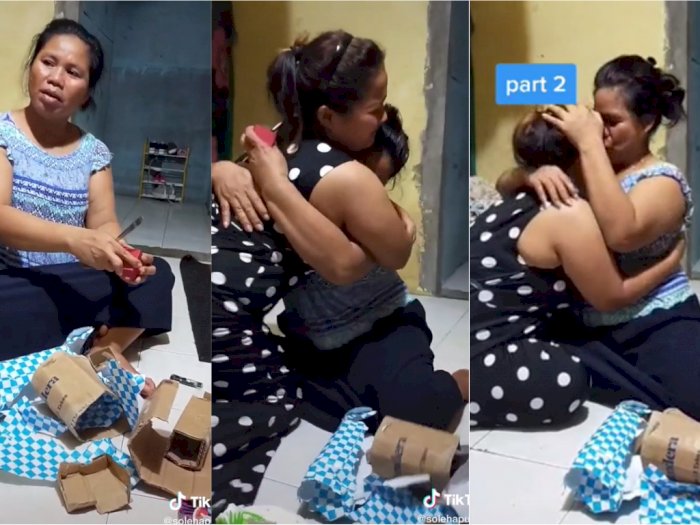 Wanita Ini Beri Kado Kalung ke Ibunya, Reaksinya Bikin Meneteskan Air Mata