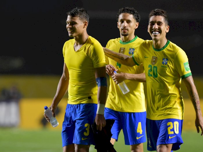 FOTO: Kualifikasi Piala Dunia 2022, Gol Firmino Bawa Brasil Menang 1-0 Atas Venezuela