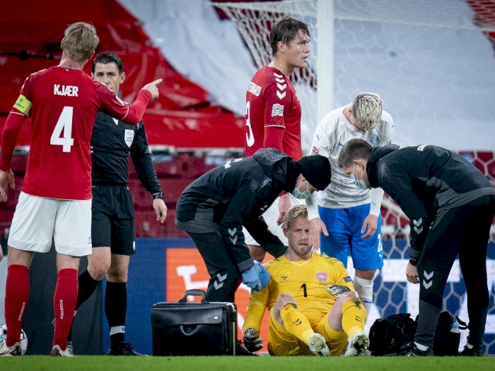 Denmark vs Islandia: Skor Akhir 2-1, Kasper Schmeichel Tumbang