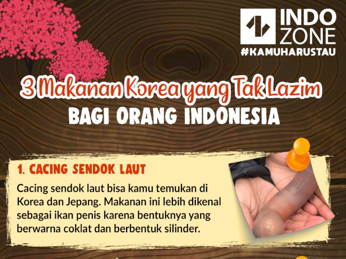 3 Makanan Korea yang Tak Lazim bagi Orang Indonesia