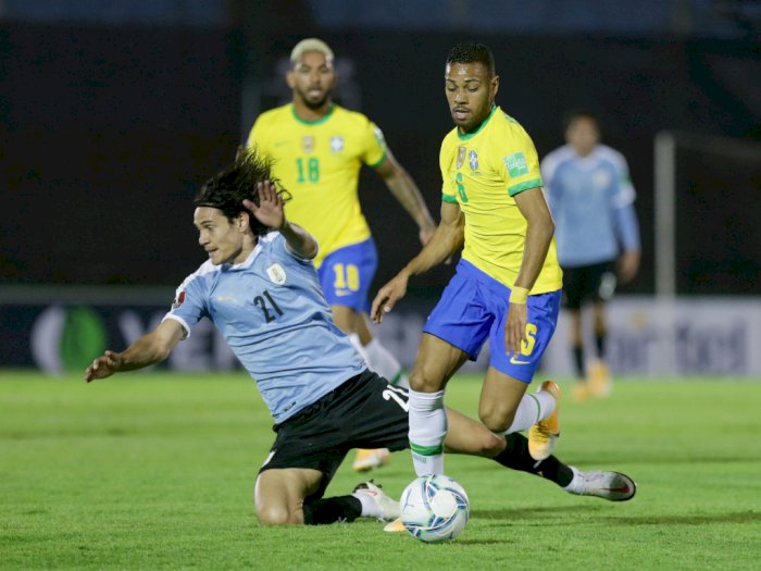 Uruguay Vs Brasil, Babak Pertama Skor 0-2 Dipimpin Brasil