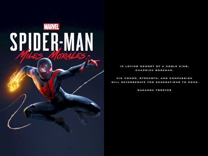 Kredit Spider-Man: Miles Morales Beri Penghormatan Kepada Chadwick Boseman!