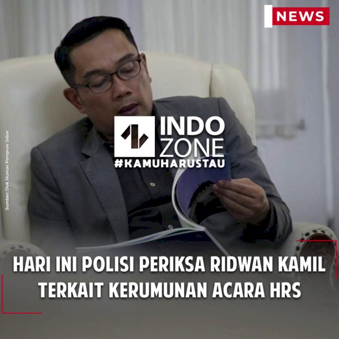 Hari Ini Polisi Periksa Ridwan Kamil Terkait Kerumunan Acara HRS