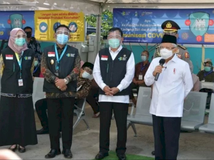 Ma'ruf Amin Usulkan Kantor TNI/Polri Bisa Jadi Tempat Vaksinasi COVID-19