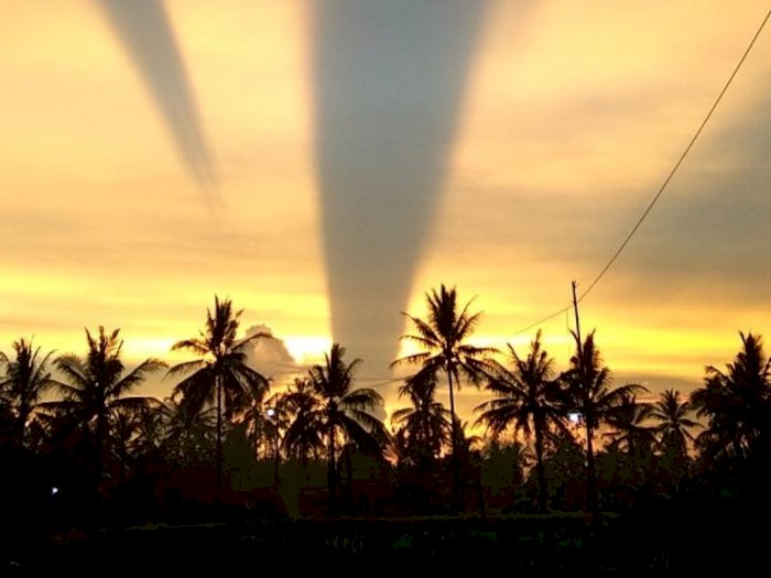 Sinar Matahari 'Menembus Awan' di Banyuwangi Bikin Heboh Netizen: Cantik tapi Bikin Takut