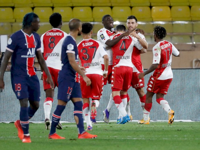 Sempat Unggul 2 Gol, PSG Dibekuk Monaco 3-2