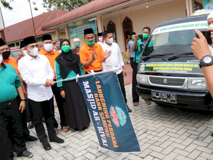 Ini Dia Bank Sampah Masjid Pertama di Medan, Gubernur Sumut: Semoga Memberi Manfaat